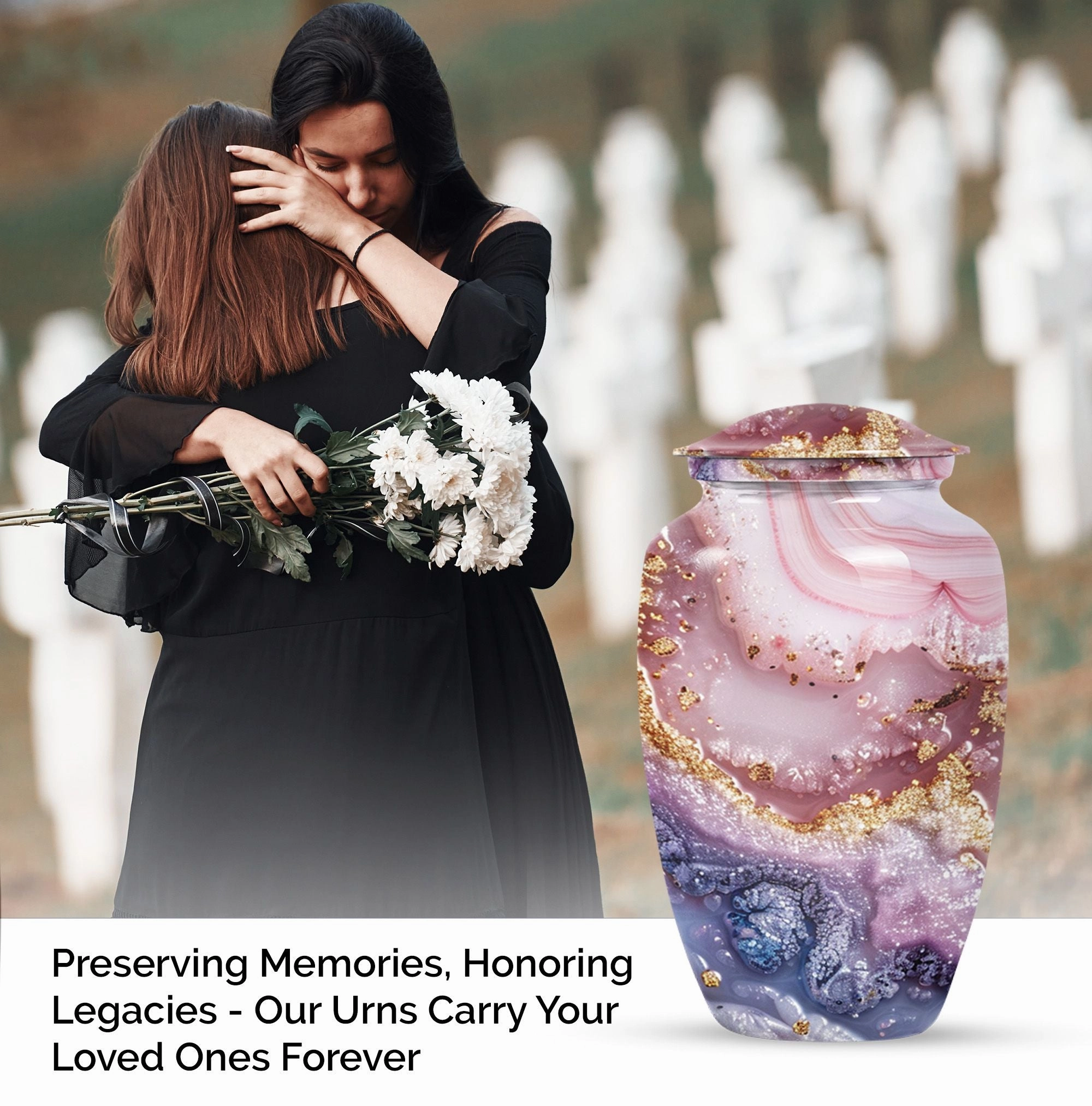 Vibrant Swirl Urn:  A Pioneering Remedy for Remembering Loved Ones