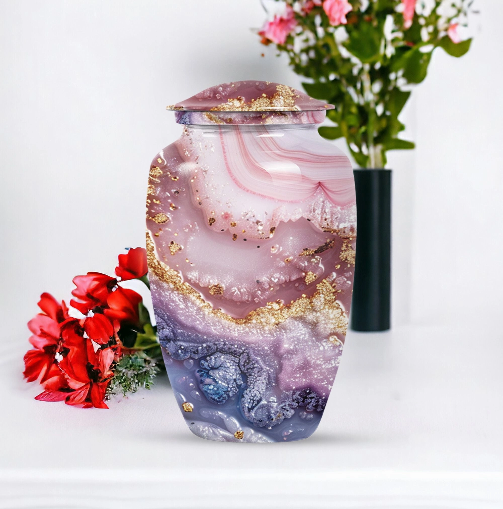 Vibrant Swirl Urn:  A Pioneering Remedy for Remembering Loved Ones
