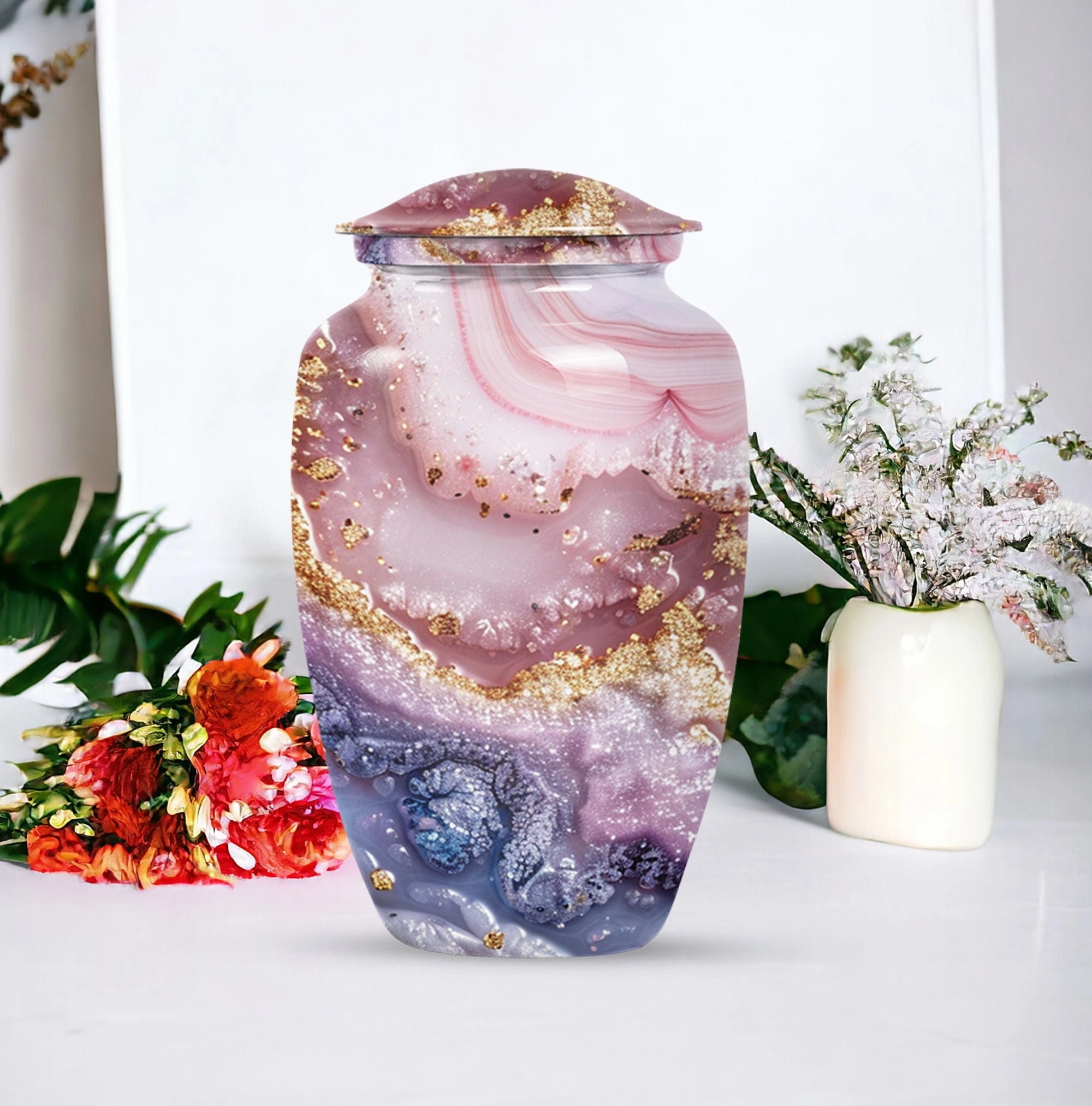 Vibrant Swirl Urn:  A Pioneering Remedy for Remembering Loved Ones