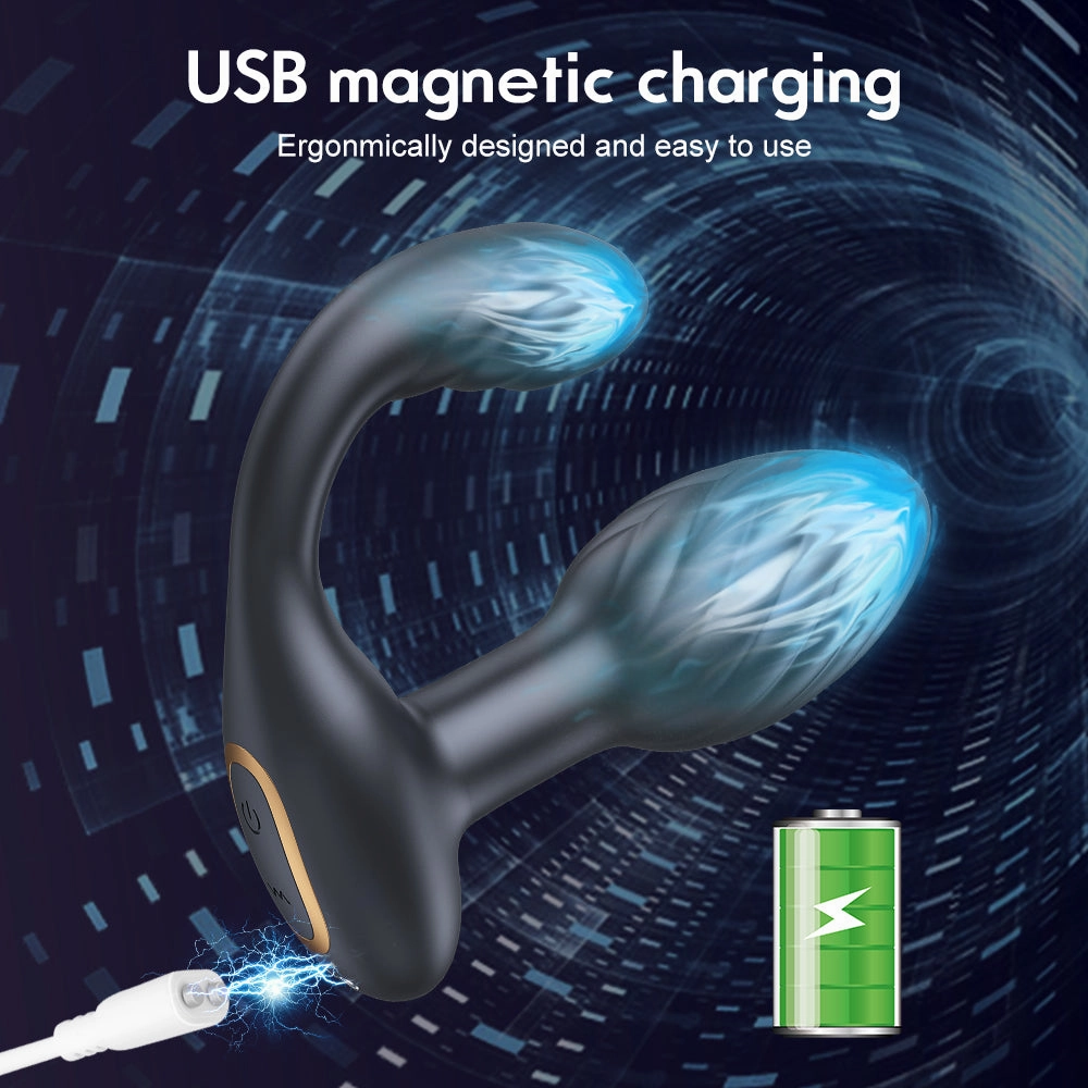 Vibrating Butt Plug with Rotation
