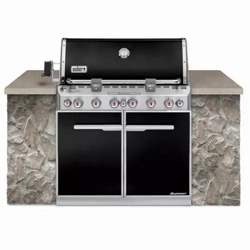 Weber Summit E-660 Built In Gas BBQ (Black)