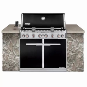 Weber Summit E-660 Built In Gas BBQ (Black)