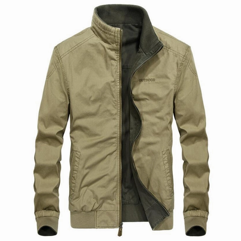 West Louis™ Double Front Pockets Windbreaker Jacket
