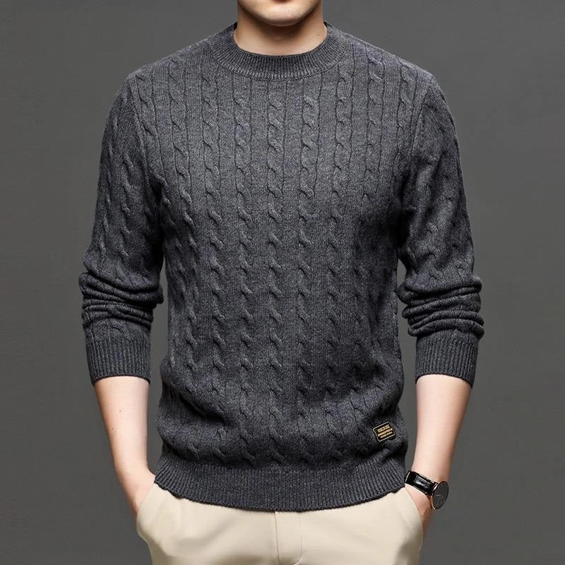 West Louis™ Fashion Knitted Jumper O-Neck Pullover Sweater