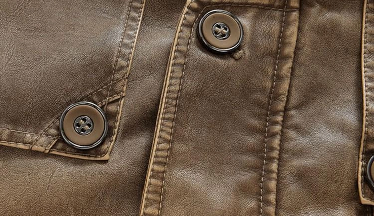 West Louis™ Winter PU Moto Long Leather Jacket