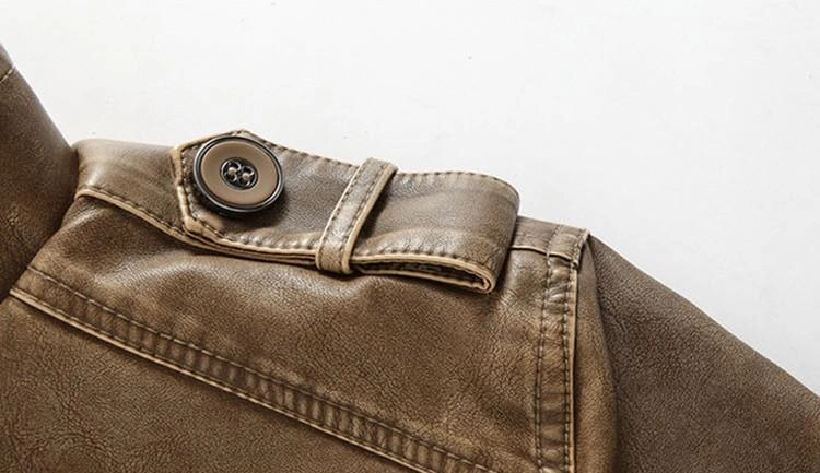 West Louis™ Winter PU Moto Long Leather Jacket