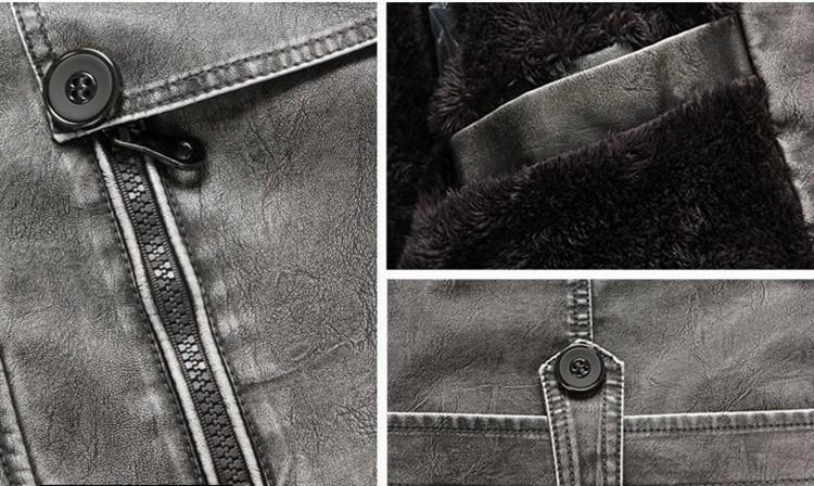West Louis™ Winter PU Moto Long Leather Jacket