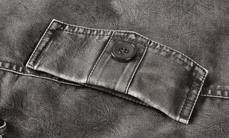 West Louis™ Winter PU Moto Long Leather Jacket
